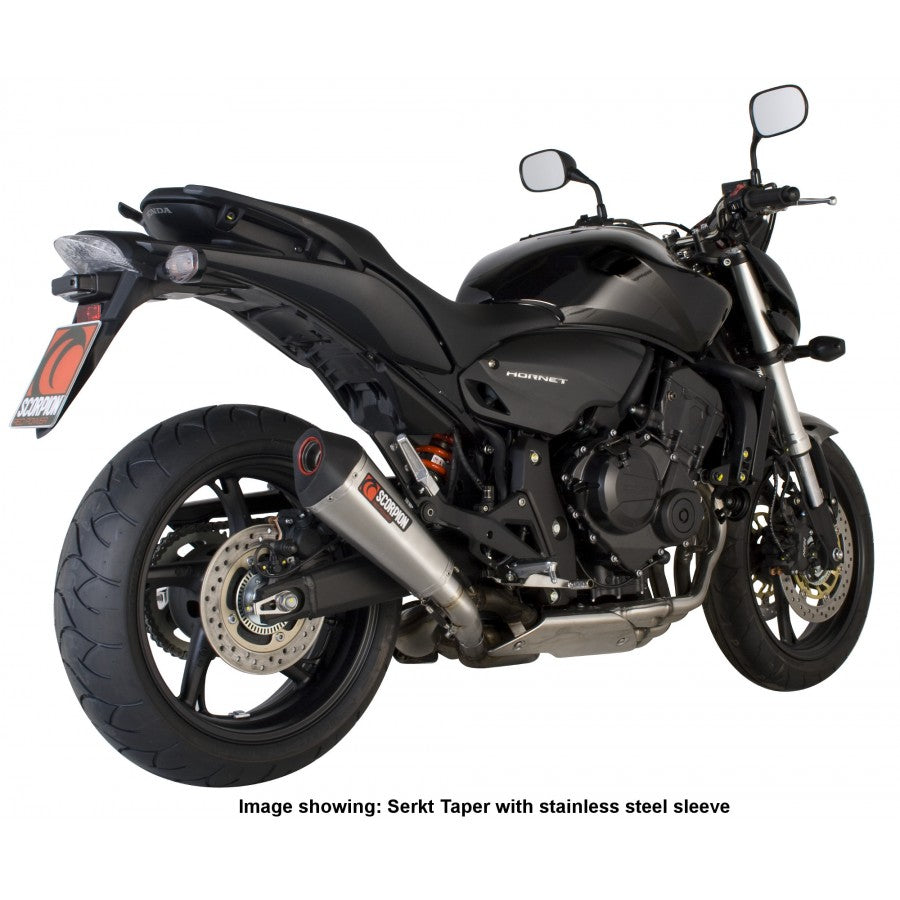 SCORPION Exhaust Serket Taper Slip-on Carbon Fibre Honda CB600 Hornet 2007-2013