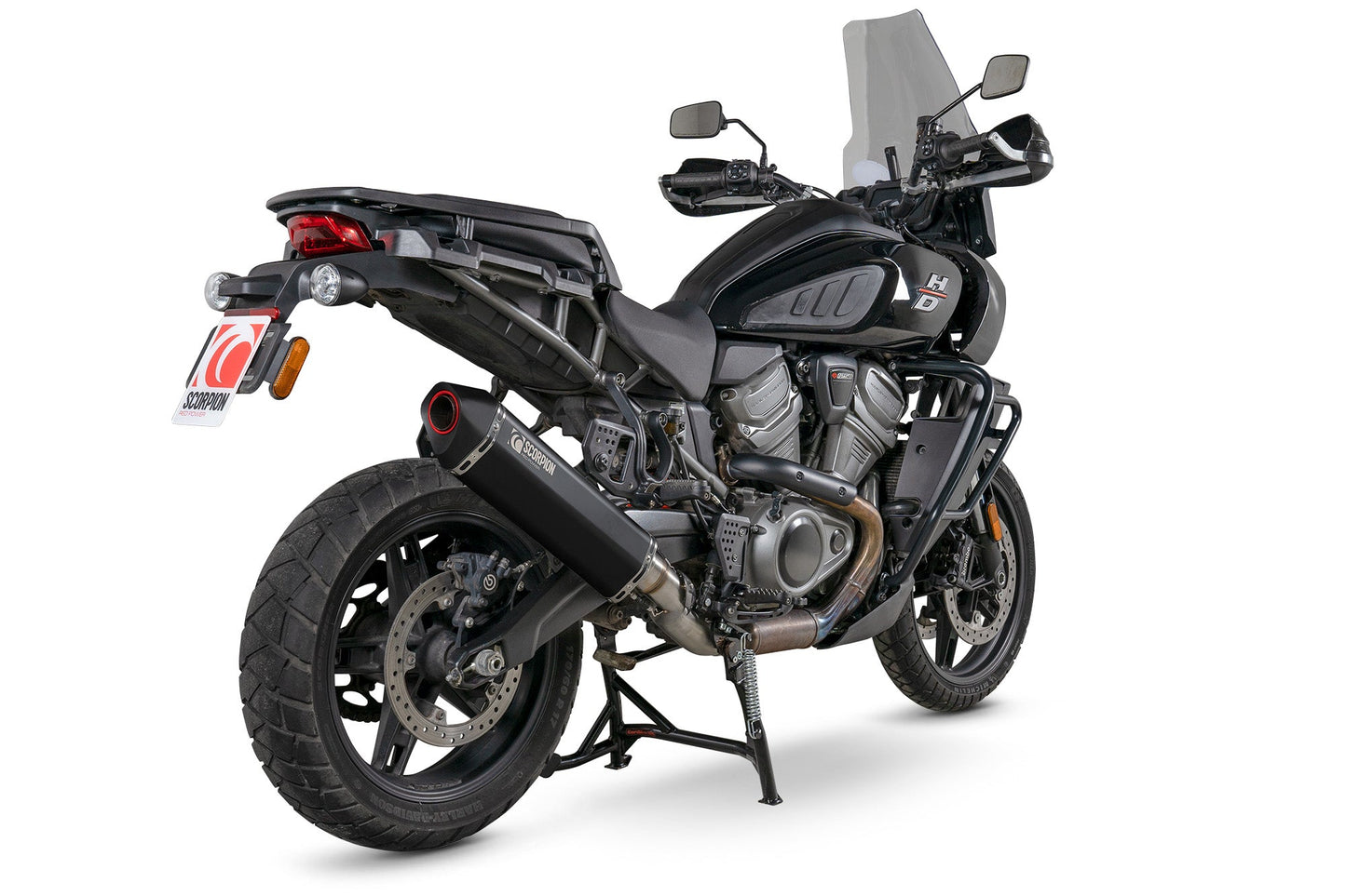 Harley Davidson Pan America 1250 Serket Parallel Slip-on - Black Ceramic Coated Sleeve - Scorpion Exhaust