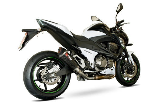 Kawasaki Z800 Serket Taper Slip-on - Carbon Fibre Sleeve - Scorpion Exhaust
