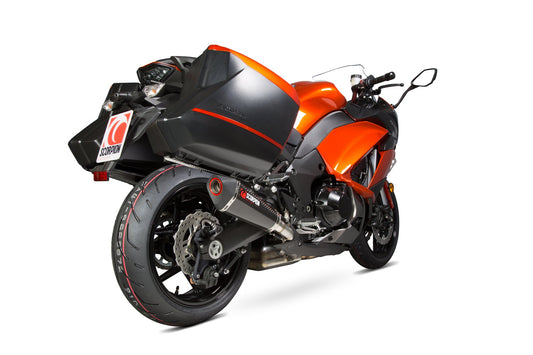 Kawasaki Z1000 SX Serket Taper Slip-on (Pair) - Carbon Fibre Sleeve - Scorpion Exhaust
