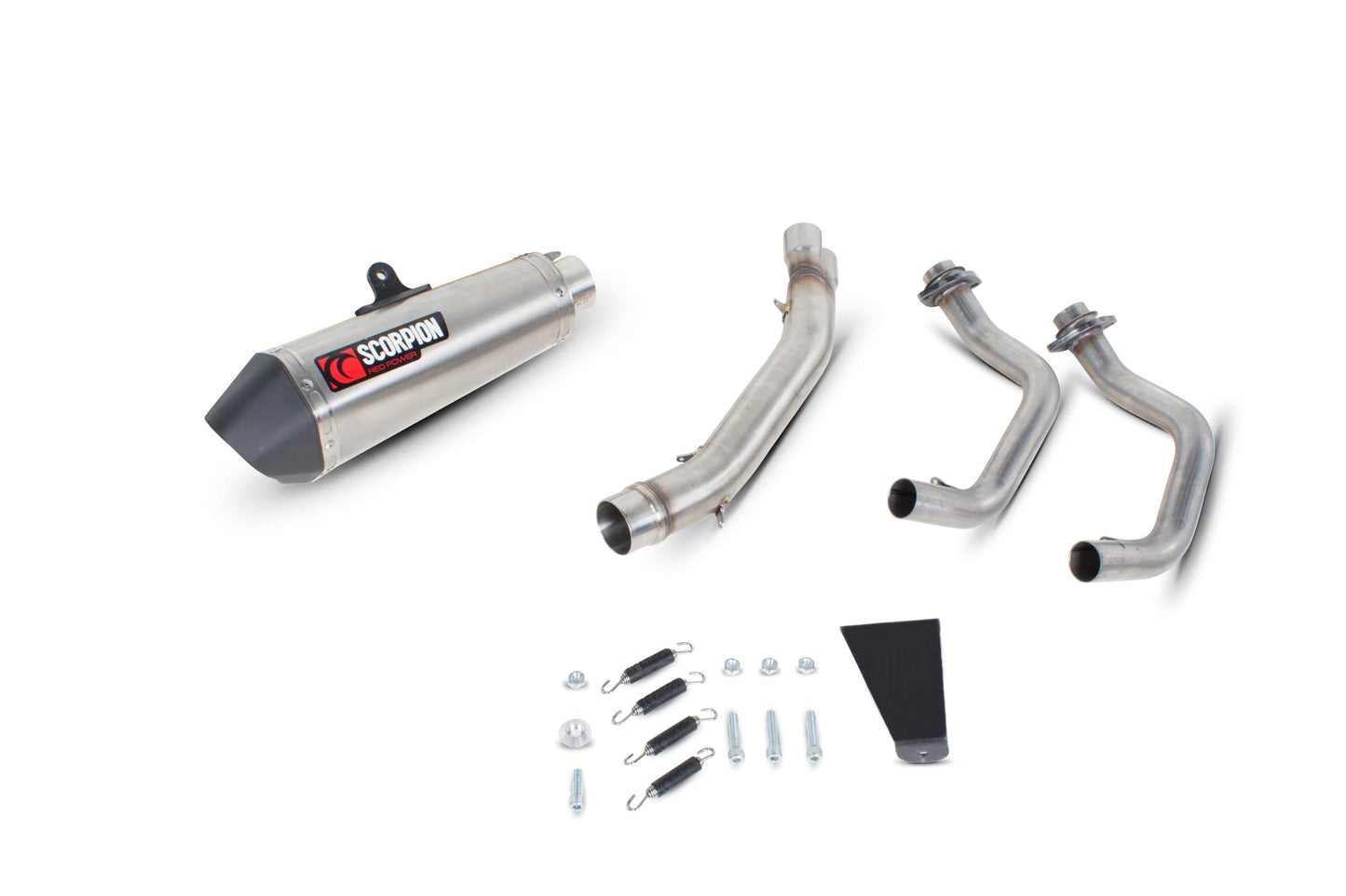 Kawasaki Versys 650 Serket Taper Full System - Brushed Stainless Steel Sleeve - Scorpion Exhaust