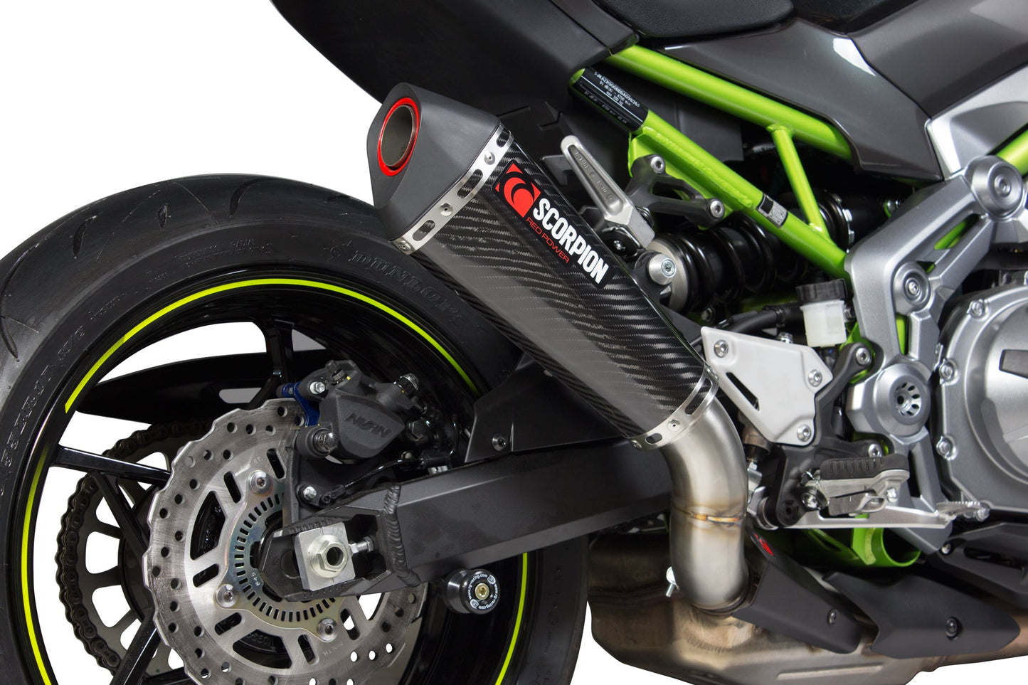 Kawasaki Z900 Serket Taper Slip-on - Carbon Fibre Sleeve - Scorpion Exhaust