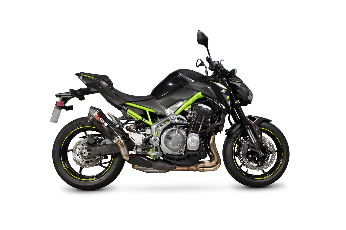 Kawasaki Z900 Serket Taper Slip-on - Carbon Fibre Sleeve - Scorpion Exhaust