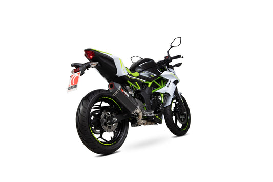 Kawasaki Z125 Serket Parallel Slip-on - Carbon Fibre Sleeve - Scorpion Exhaust