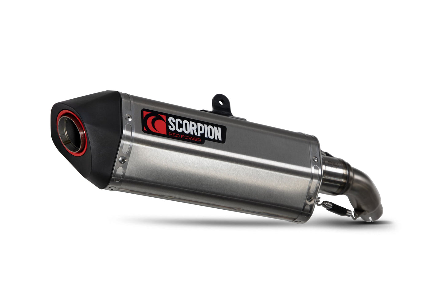 Kawasaki Z125 Serket Parallel Slip-on - Brushed Stainless Steel Sleeve - Scorpion Exhaust