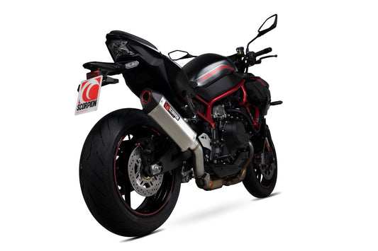 Kawasaki Z H2 Serket Parallel Slip-on - Brushed Stainless Steel Sleeve - Scorpion Exhaust