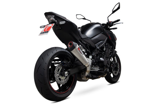 Kawasaki Z900 Serket Taper Slip-on - Brushed Stainless Steel Sleeve. Does not fit US model. - Scorpion Exhaust