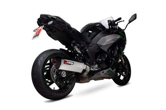 Kawasaki Ninja 1000 SX Serket Parallel Slip-on - Titanium Sleeve. Fits with panniers - Scorpion Exhaust