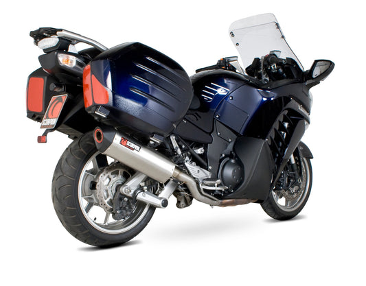 Kawasaki GTR1400 Serket Parallel Slip-on - Brushed Stainless Steel Sleeve - Scorpion Exhaust