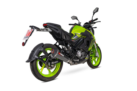 Keeway RKF 125 Euro 5 model Serket Taper Full System - Carbon Fibre Sleeve - Scorpion Exhaust