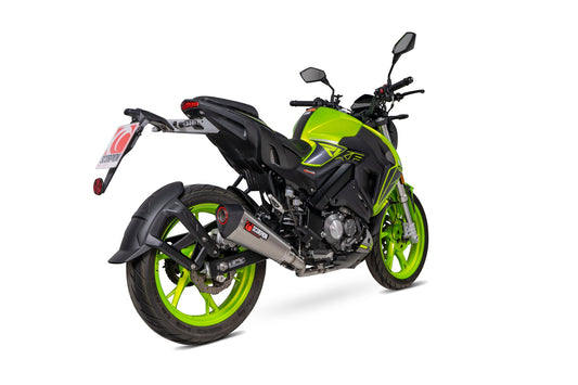 Keeway RKF 125 Euro 5 model Serket Taper Full System - Titanium Sleeve - Scorpion Exhaust