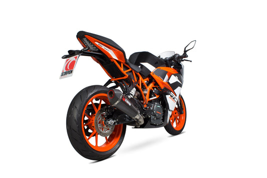 KTMRC390 Serket Taper Slip-on - Carbon Fibre Sleeve - Scorpion Exhaust