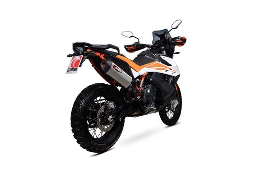 KTM Adventure 790 / Adventure 790 R Serket Parallel Slip-on - Stainless Steel Sleeve - Scorpion Exhaust