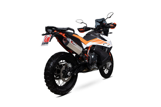 KTM Adventure 790 / Adventure 790 R Serket Parallel Slip-on - Titanium Sleeve - Scorpion Exhaust