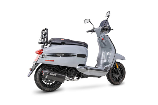Lambretta V125 Special Serket Parallel Full System - Ceramic Black Coated Sleeve - Scorpion Exhaust
