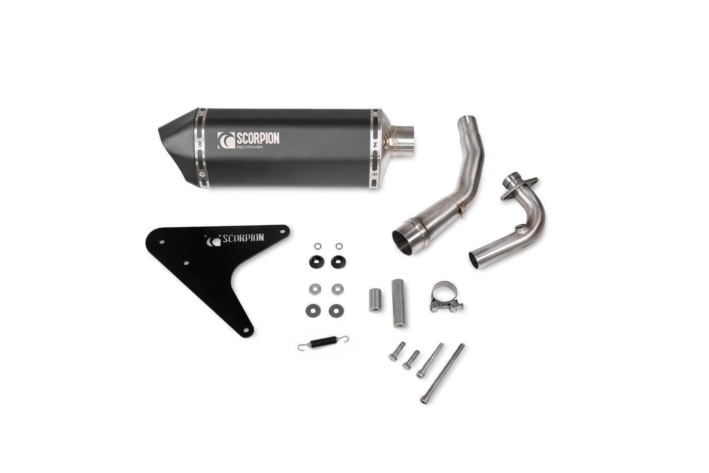 Lambretta V125 Special Serket Parallel Full System - Ceramic Black Coated Sleeve - Scorpion Exhaust