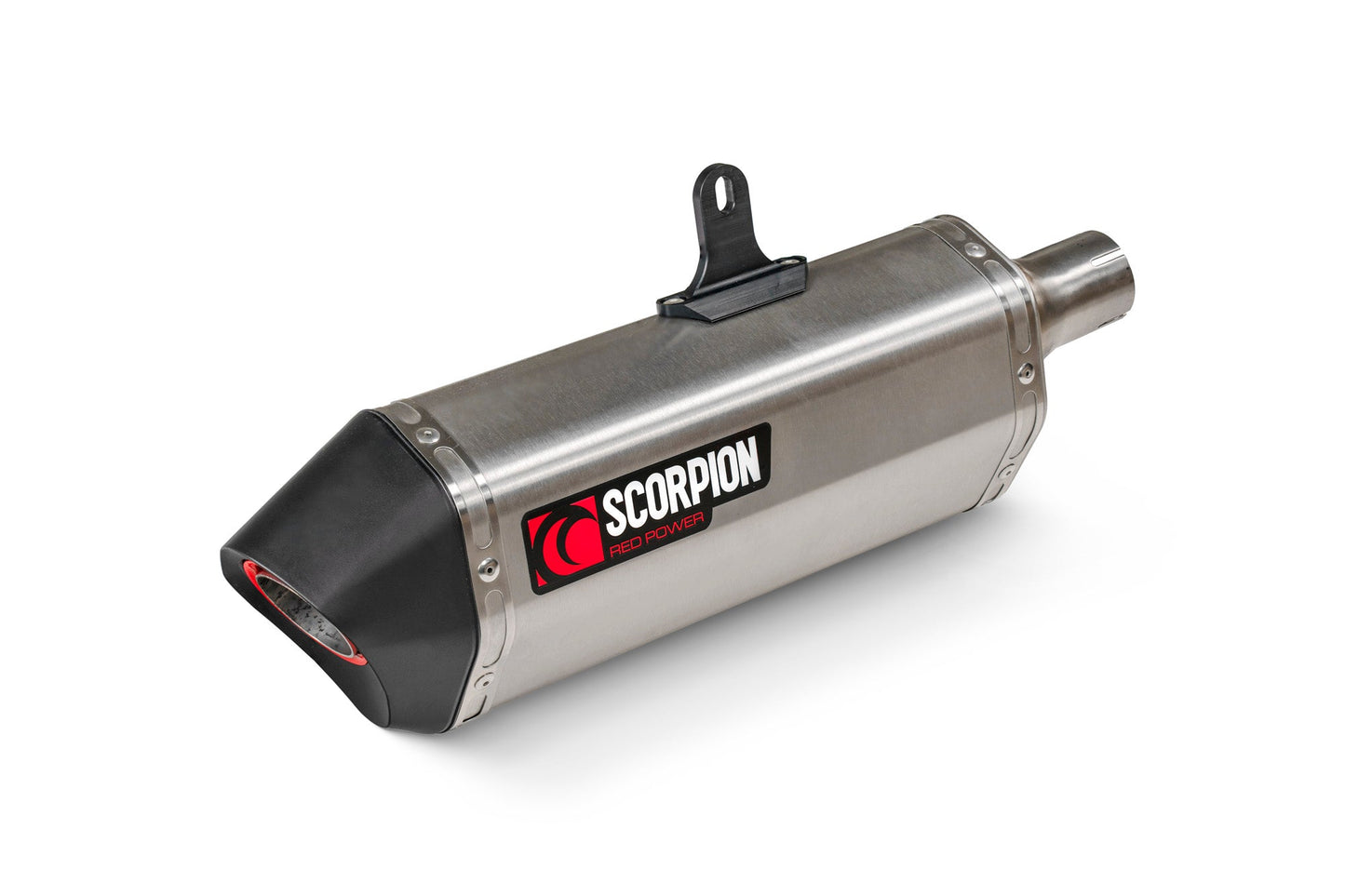 Royal Enfield Himalayan 410 Serket Slip-on - Brushed Stainless Steel Sleeve - Scorpion Exhaust