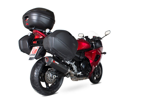 Suzuki GSX1250 FA Serket Parallel Slip-on - Carbon Fibre Sleeve - Scorpion Exhaust
