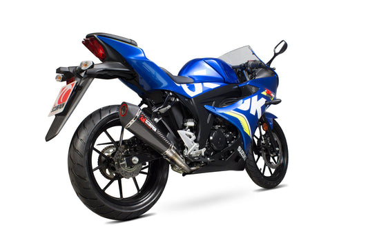 Suzuki GSX-R 125 / GSX-R 150 Serket Taper Full System - Carbon Fibre Sleeve - Scorpion Exhaust