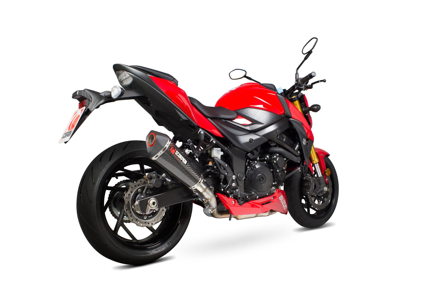 Suzuki GSX-S 750 Serket Taper Slip-on - Carbon Fibre Sleeve - Scorpion Exhaust