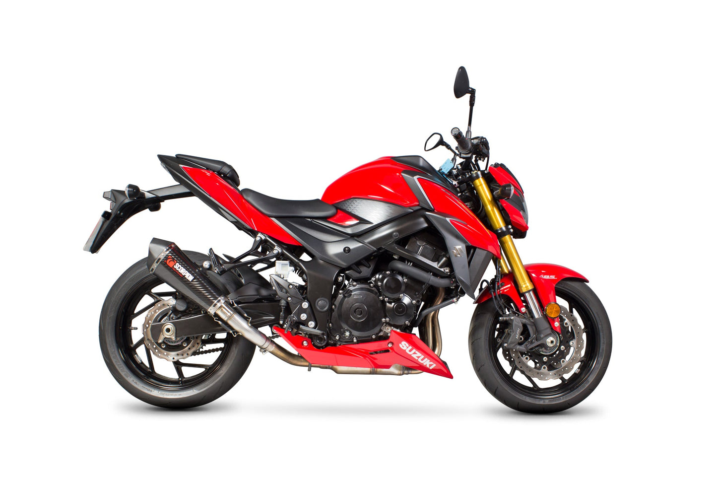 Suzuki GSX-S 750 Serket Taper Slip-on - Carbon Fibre Sleeve - Scorpion Exhaust