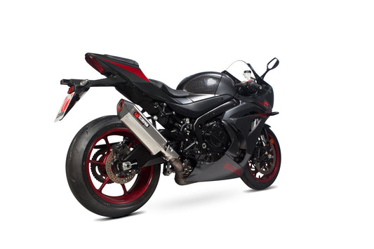 Suzuki GSX-R1000 Serket Parallel Slip-on - Brushed Stainless Steel Sleeve - Scorpion Exhaust