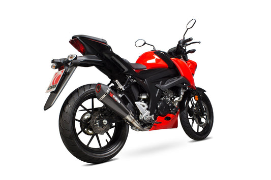 Suzuki GSX-S 125 / GSX-S 150 Serket Taper Full System - Carbon Fibre Sleeve - Scorpion Exhaust