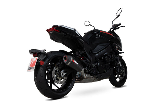 Suzuki GSX-S 1000 Katana Serket Taper Slip-on - Carbon Fibre Sleeve - Scorpion Exhaust