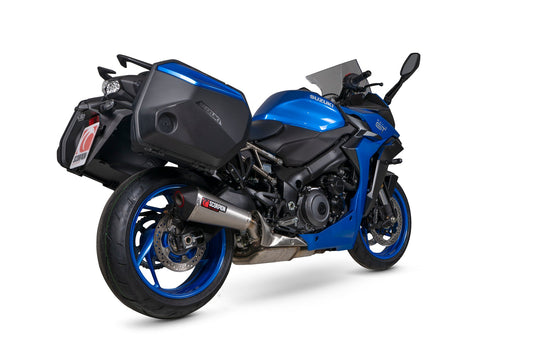 Suzuki GSX-S 1000 GT 22- / GSX-S 1000 GX 24-Serket Taper Slip-on - Brushed Stainless Steel Sleeve - Scorpion Exhaust
