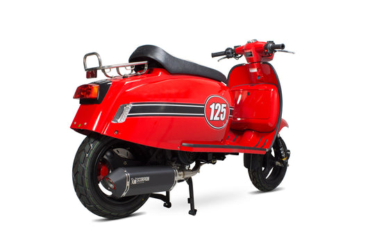 Scomadi TL125 Serket Parallel Full System - Black Ceramic Coated Sleeve - Scorpion Exhaust