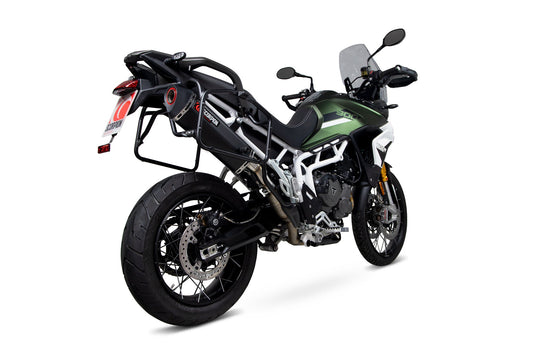 Triumph Tiger 900 (all models)Serket Parallel Slip-on - Black Ceramic Coated Sleeve. Fits with panniers - Scorpion Exhaust