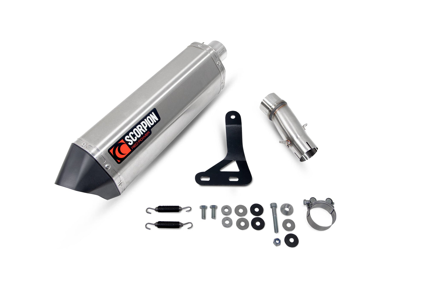 Triumph Tiger 900 (all models)Serket Parallel Slip-on - Brushed Stainless Steel Sleeve. Fits with panniers - Scorpion Exhaust