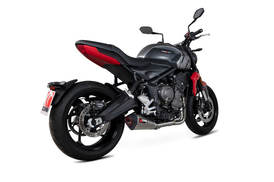 Triumph Trident 660 Serket Taper Full System - Titanium Sleeve - Scorpion Exhaust