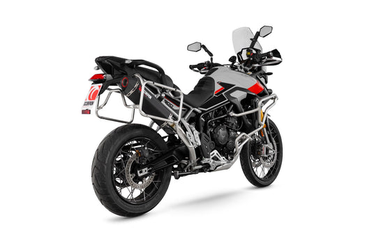 Triumph Tiger 900 Serket Parallel Slip-on - Black Ceramic Coated Sleeve. Fits with panniers - Scorpion Exhaust