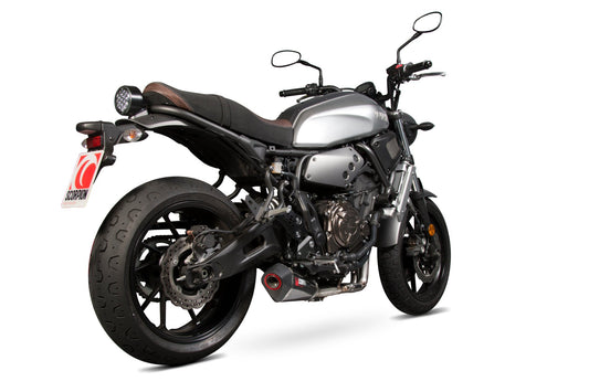 Yamaha XSR700 (2016-2020) / XSR700 Xtribute (2019-2020)Serket Taper Full System - Carbon Fibre Sleeve - Scorpion Exhaust