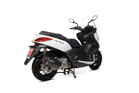 Yamaha X-Max 125 Serket Parallel Full System - Black Ceramic Coated Sleeve - Scorpion Exhaust