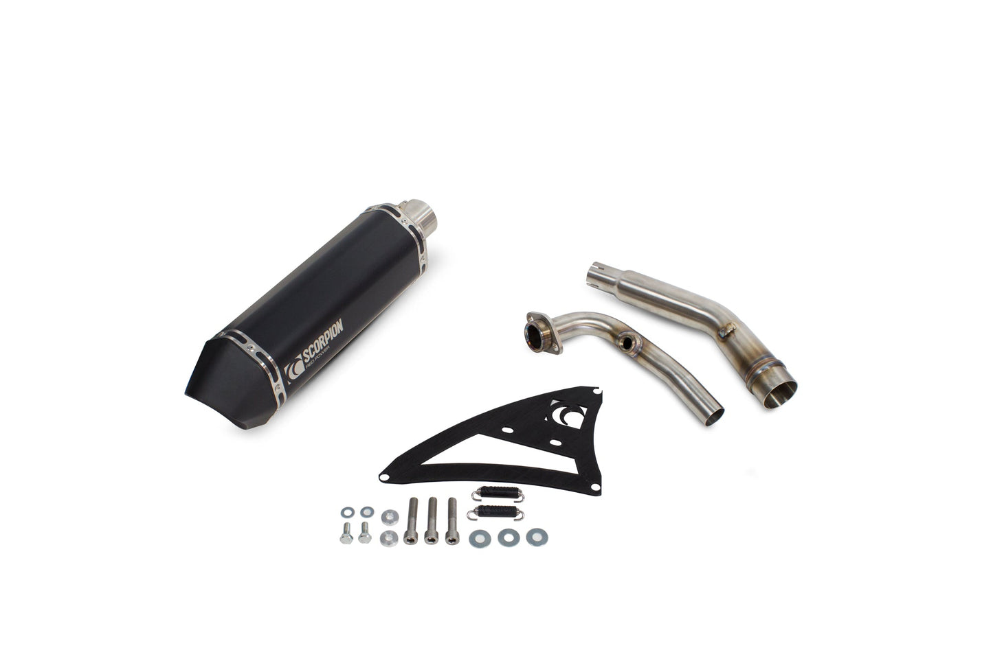Yamaha X-Max 125 Serket Parallel Full System - Black Ceramic Coated Sleeve - Scorpion Exhaust