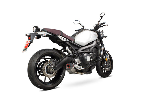 Yamaha XSR900 Serket Parallel Slip-on - Brushed Stainless Steel Sleeve - Scorpion Exhaust