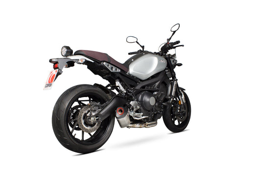 Yamaha XSR900 Serket Parallel Full System - Brushed Stainless Steel Sleeve - Scorpion Exhaust
