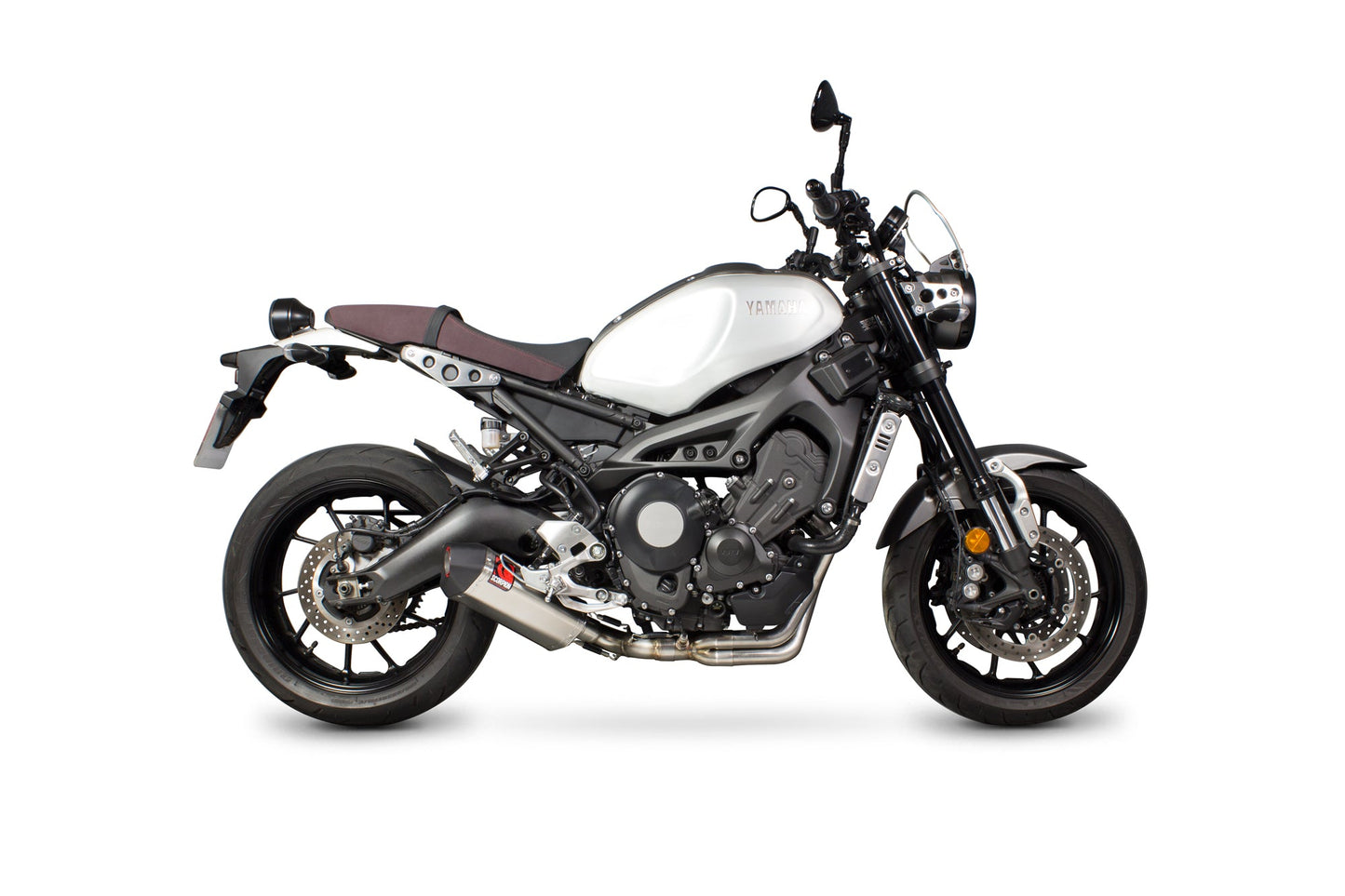 Yamaha XSR900 Serket Parallel Full System - Brushed Stainless Steel Sleeve - Scorpion Exhaust
