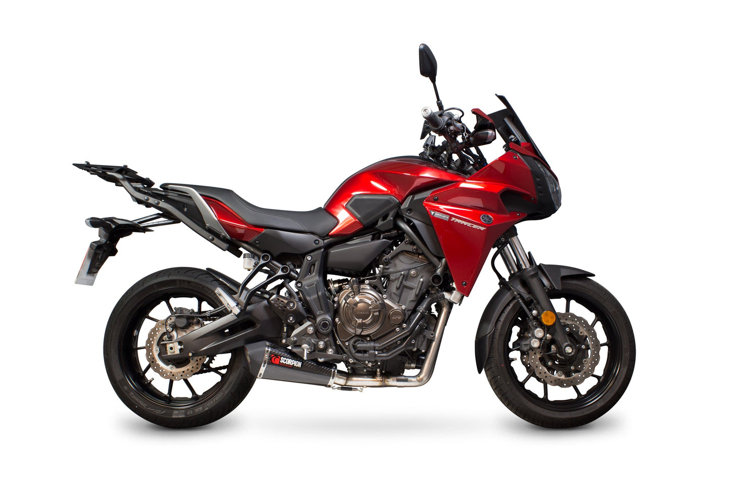 Yamaha MT-07 Tracer (2016-2019) / MT-07 Tracer GT (2019)Serket Taper Full System - Carbon Fibre Sleeve - Scorpion Exhaust