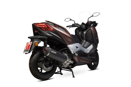 Yamaha X-Max 300 Serket Parallel Slip-on - Black Ceramic Coated Sleeve - Scorpion Exhaust