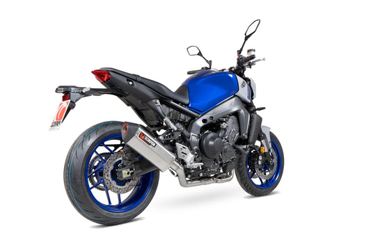 Yamaha MT-09 Serket Full System - Brushed Stainless Steel Sleeve - Scorpion Exhaust