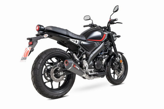 Yamaha XSR-125 Serket Taper Full System - Carbon Fibre Sleeve - Scorpion Exhaust