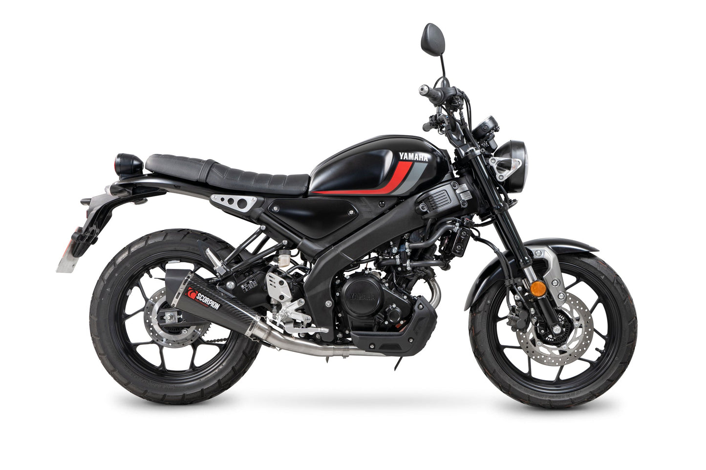 Yamaha XSR-125 Serket Taper Full System - Carbon Fibre Sleeve - Scorpion Exhaust