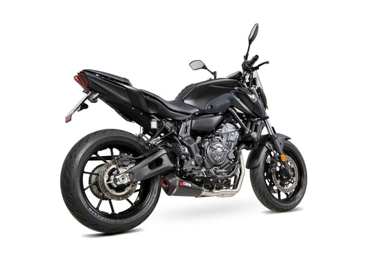 Yamaha MT-07 Serket Taper Full System - Carbon Fibre Sleeve - Scorpion Exhaust