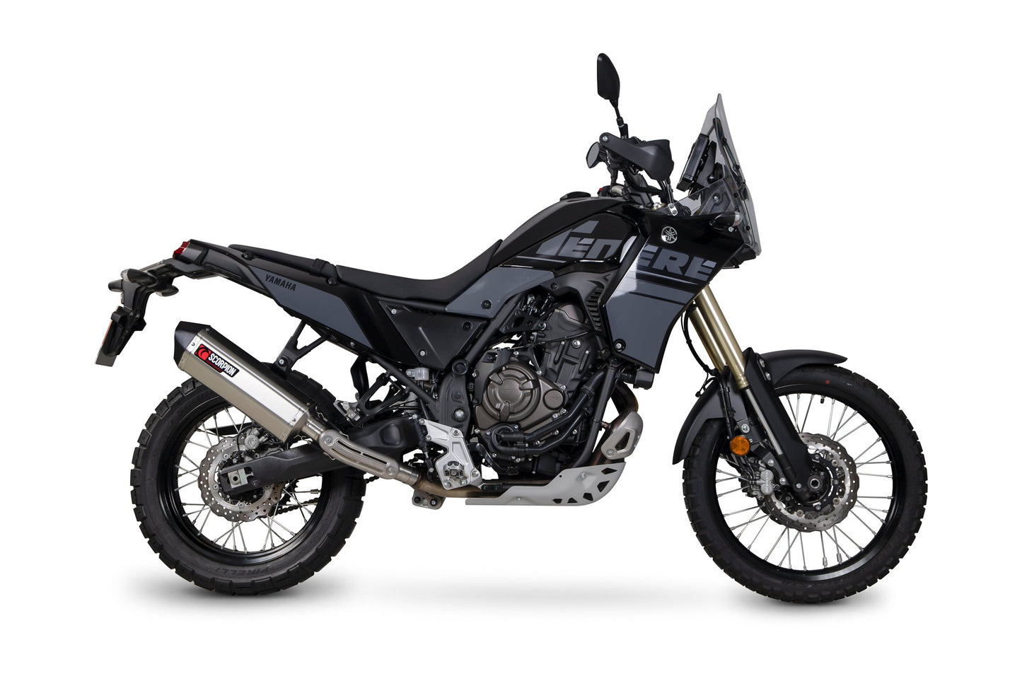 Yamaha Tenere 700 Serket Parallel Slip-on - Stainless Steel Sleeve - Scorpion Exhaust