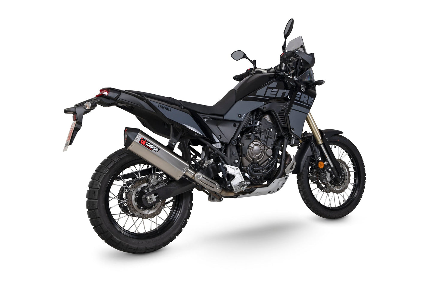 Yamaha Tenere 700 Serket Parallel Slip-on - Titanium Sleeve - Scorpion Exhaust