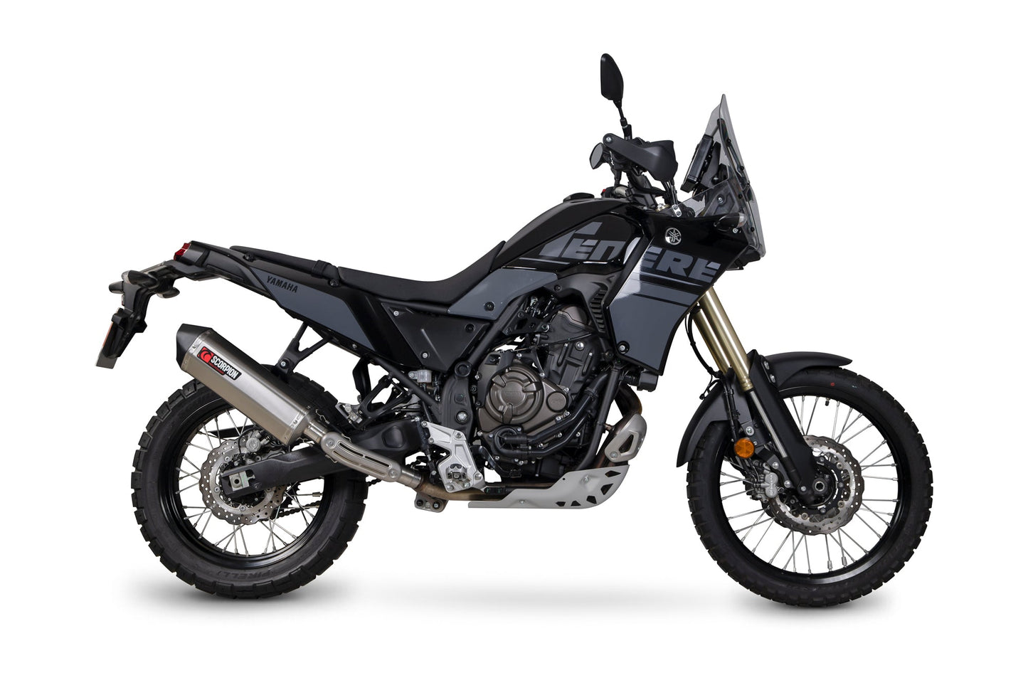 Yamaha Tenere 700 Serket Parallel Slip-on - Titanium Sleeve - Scorpion Exhaust
