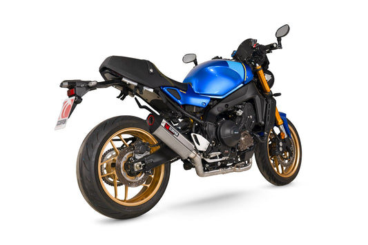 Yamaha XSR 900 Serket Full System - Brushed Stainless Steel Sleeve - Scorpion Exhaust